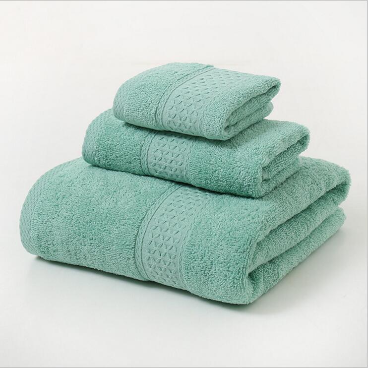 Simple cotton plain long-staple towel, household bath towel and ...